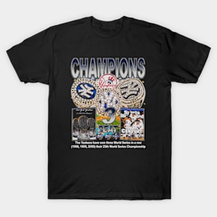 New York Y 3 Peat Champions T-Shirt